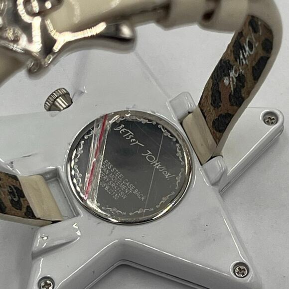 Betsey Johnson Starlette White Star Shaped Glitter Watch New‎ Battery BJ2130 main image 6